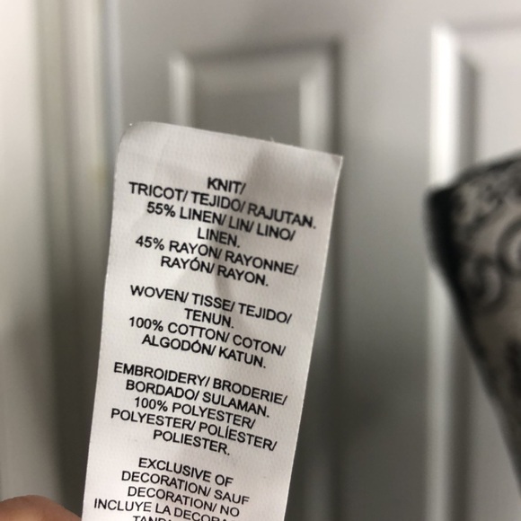 Lucky Brand Top Blue White Bohemian Tassel S Gorp Core - Picture 7 of 7